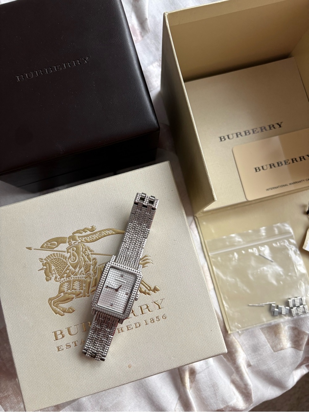 Burberry Silver Watch Links & Replacement Pins - Picture 2 of 4